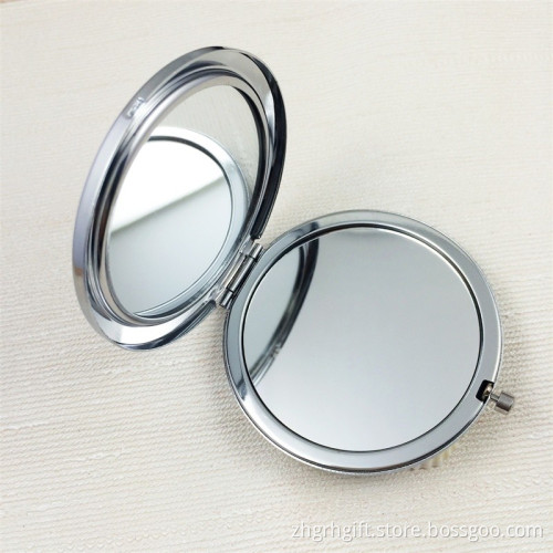 Factory Supply plastic round decorative girls hand mirrors